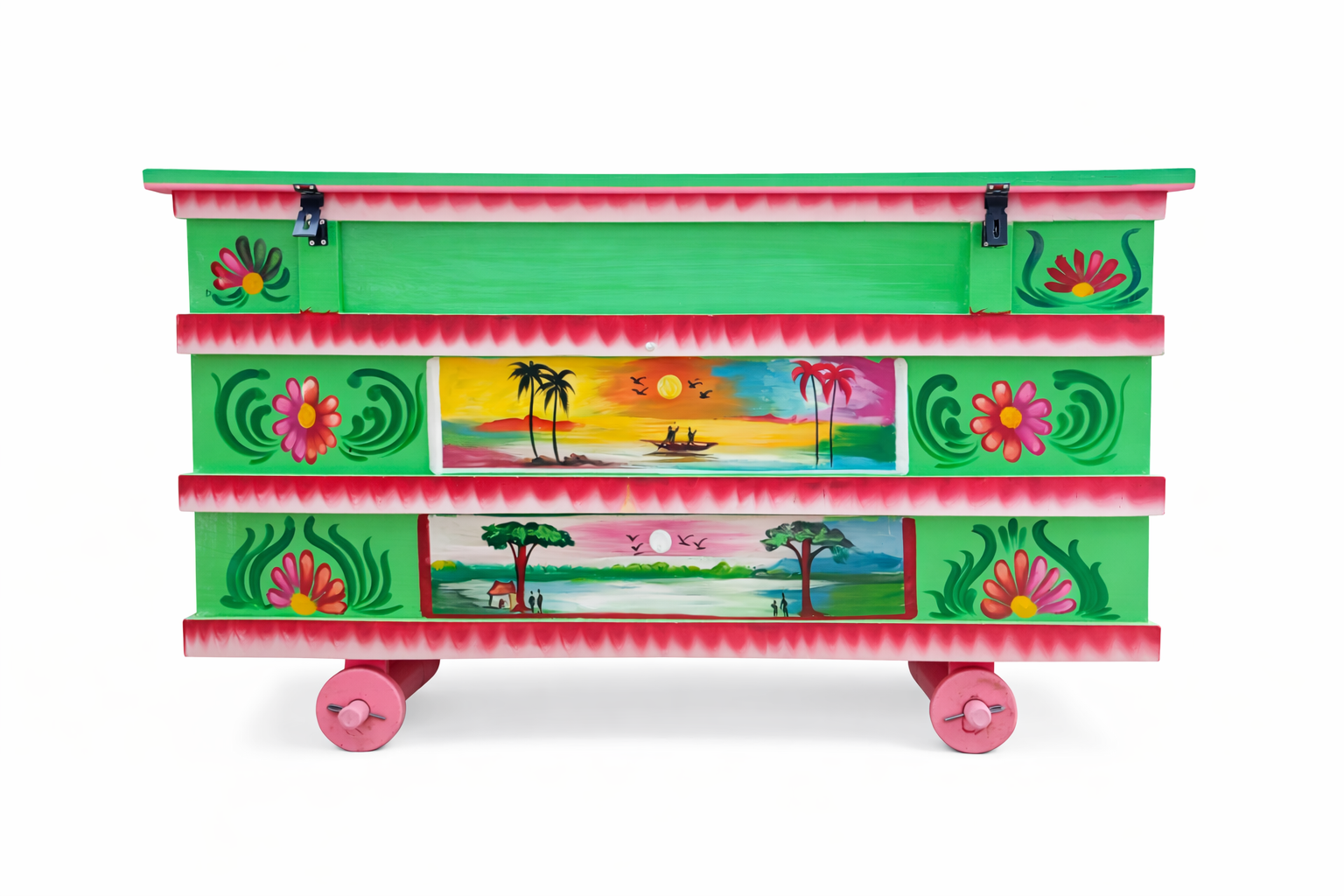 Wooden Storage Trunk